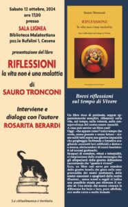 Video: Presentazione del libro “RIFLESSIONI” a Cesena