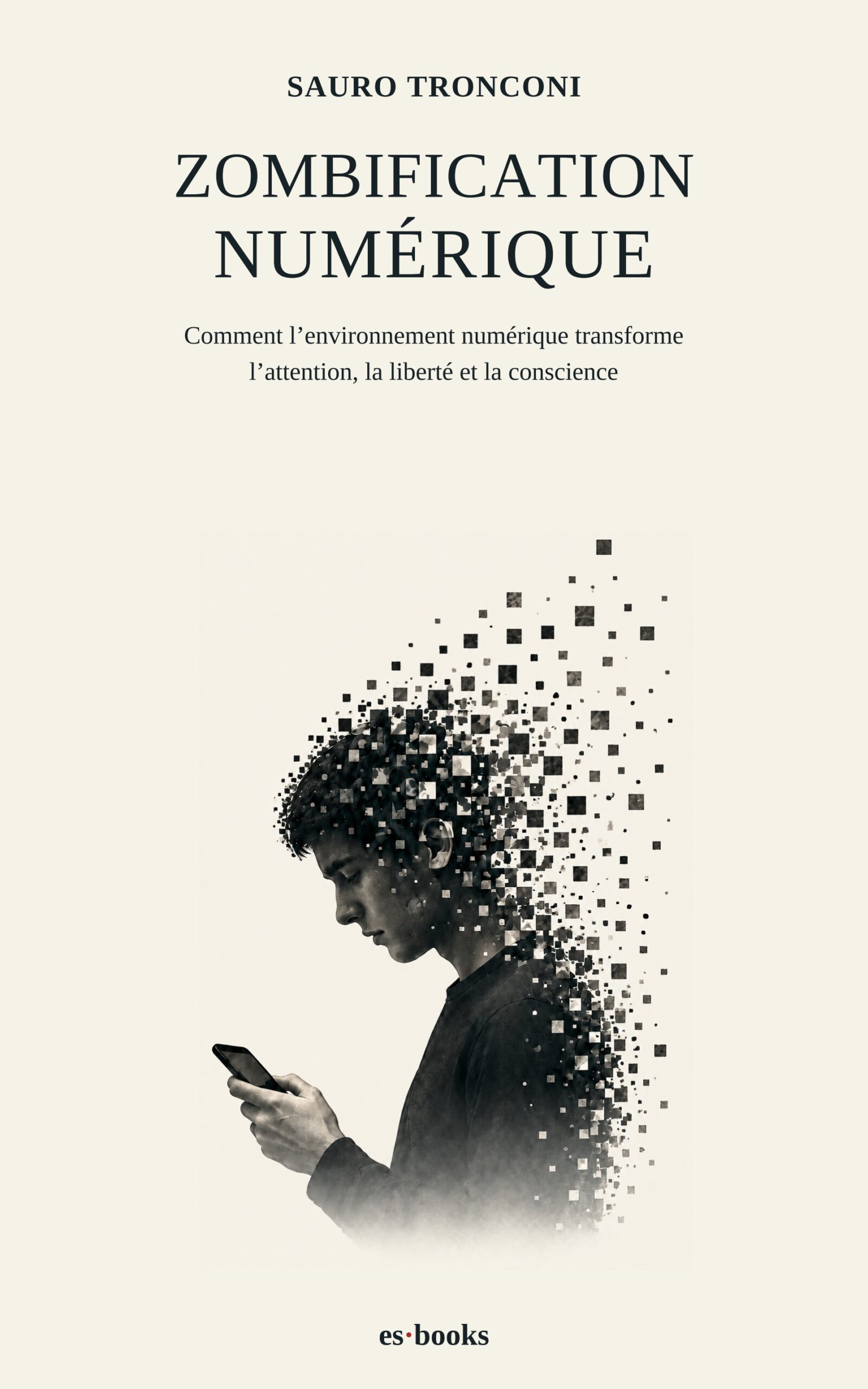 Couverture de Zombification numérique de Sauro Tronconi, édition française.